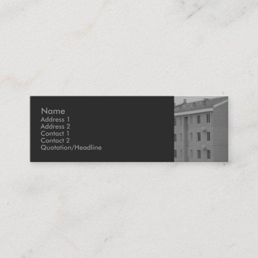 Real Estate Profile Card Mini Visitekaartje (Voorkant)