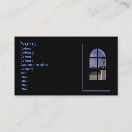 Real Estate Profile Card Visitekaartje (Voorkant)