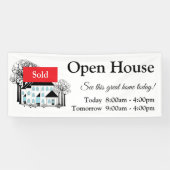 Real Estate Promo Open House Sign Banner (Horizontaal)