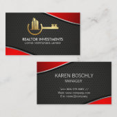 Real Estate Property Key | Developer | Contractor Visitekaartje (Voorkant / Achterkant)