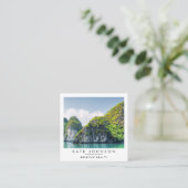 Real Estate Realtor Agent Photo QR Code Vierkante Visitekaartje (Staand voorkant)