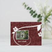 Real Estate / Realtor Briefkaart Rood (Staand voorkant)