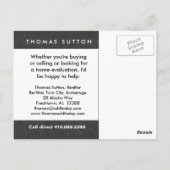Real Estate / Realtor Briefkaart Rood (Achterkant)