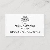 Real Estate Realtor Business Card Template Visitekaartje (Achterkant)