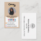 Real Estate Realtor Business Card Template Visitekaartje (Voorkant / Achterkant)