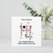 Real Estate Realtor Gift CHRISTMAS Card (Staand voorkant)