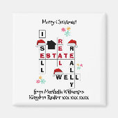 Real Estate Realtor Gift CHRISTMAS Magneet (Voorkant)