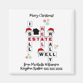 Real Estate Realtor Gift CHRISTMAS Magneet