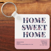 Real Estate Realtor Koper Sluitend Gift Sleutelhanger (Voorkant)