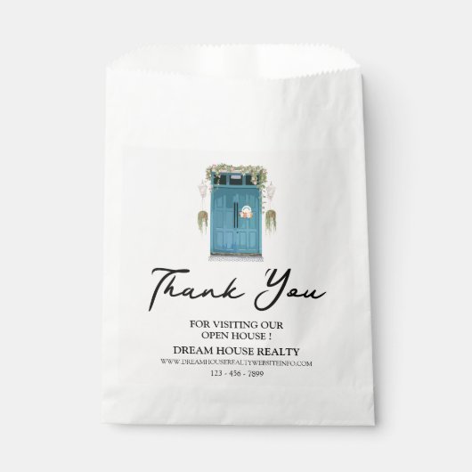 Real Estate Realtor Open House Goodie Bedankzakje (Voorkant)