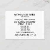 Real Estate Realtor Visitekaartje (Achterkant)