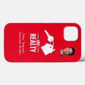 Real Estate Red Branded iPhone 13 Hoesje-Mate Case-Mate iPhone Case (Achterkant (horizontaal))