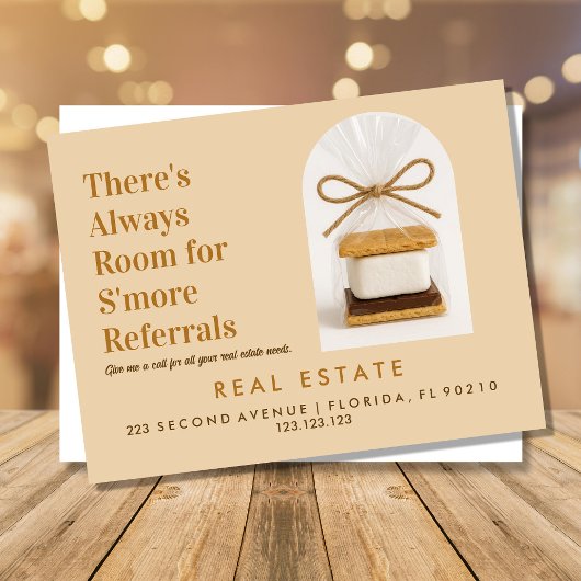Real Estate Referral Briefkaart, We houden van S'm Aankondigingskaart