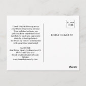 Real Estate Referral Reward Briefkaart (Achterkant)