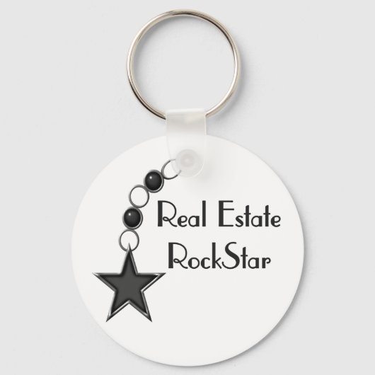 Real Estate Rock Star Sleutelhanger (Voorkant)
