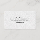 Real Estate Roof Gold Metallic | Witte geometrie Visitekaartje (Achterkant)