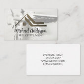 Real Estate Roof Logo | House Keys Visitekaartje (Voorkant / Achterkant)