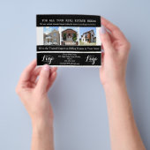 Real Estate School District, gericht op Briefkaart Flyer (Hand)