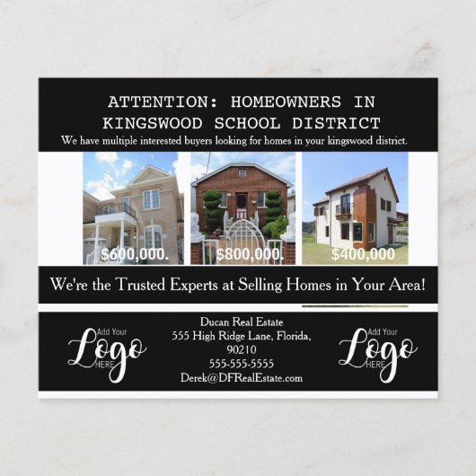 Real Estate School District, gericht op Briefkaart Flyer (Voorkant)