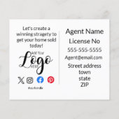 Real Estate School District Targeting Postcards Flyer (Achterkant)