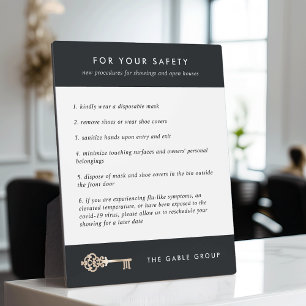 Real Estate Shoing / Open House Client Safety Fotoplaat