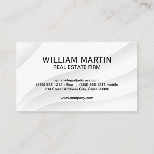 Real Estate Silver Goud Logo Visitekaartje (Achterkant)