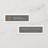 Real Estate Skinny Business Card Template Mini Visitekaartje (Voorkant / Achterkant)