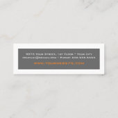 Real Estate Skinny Business Card Template Mini Visitekaartje (Achterkant)