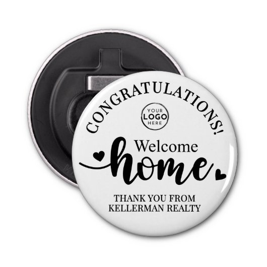 Real Estate Thank You New Home Button Flesopener (Voorkant)