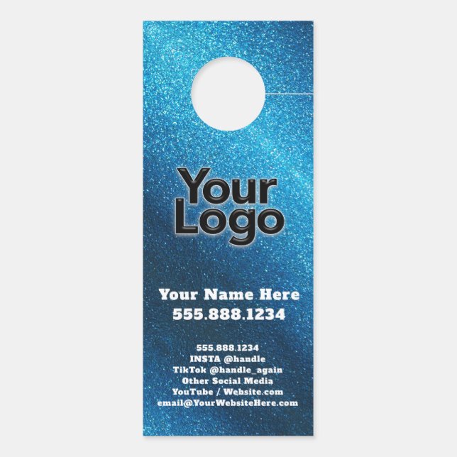 Real Estate verkocht een Home Realtor Glitter Mark Deurhanger (Achterkant)