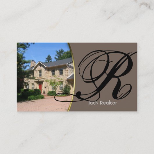 Real Estate Visitekaartje House Driveway Bg (Voorkant)