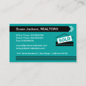 Real Estate Visitekaartje met foto (Achterkant)