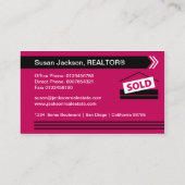 Real Estate Visitekaartje met foto (Achterkant)