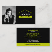 Real Estate Visitekaartje met foto (Voorkant / Achterkant)