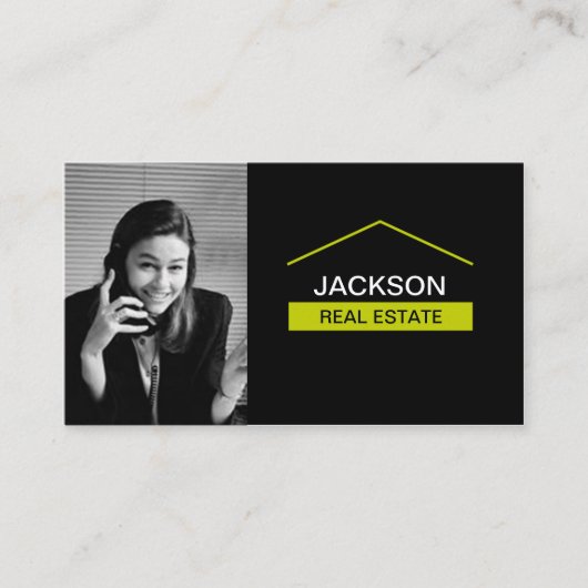 Real Estate Visitekaartje met foto (Voorkant)