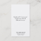 Real Estate Visitekaartje Monogram zwart-wit (Achterkant)