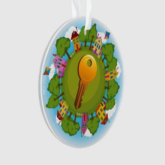 Real Estate "Welcome Home" Nieuw Home Ornament (voorkant)