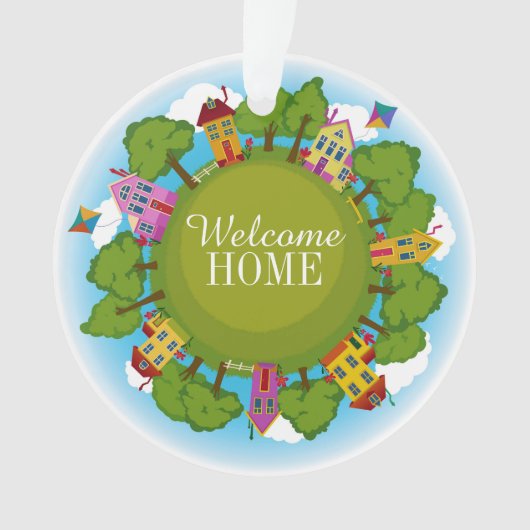 Real Estate "Welcome Home" Nieuw Home Ornament (voorkant)