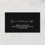 Real Estate  Yellow House Visitekaartje (Achterkant)