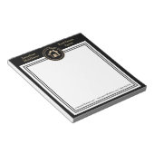 Real Estate - zwarte en gouden laptop Notitieblok (Schuin)