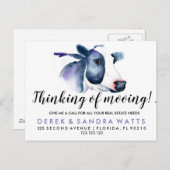 real - estvrije koe aankondigingskaart (Voorkant / Achterkant)