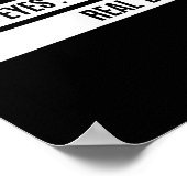 Real Eyes Realize Real Lies Saying  Poster (Hoek)