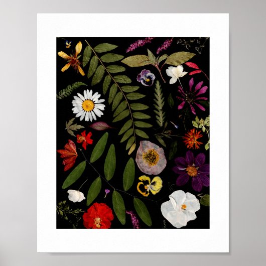 Real Flower Art Summer Cottage Garden Poster (Voorkant)