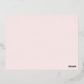 Real foil Moederdag Photo Brushed Script Folie Feestdagen Briefkaart (Achterkant)