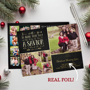 REAL Folie Christelijk Verse kerstfoto Feestdagenkaart