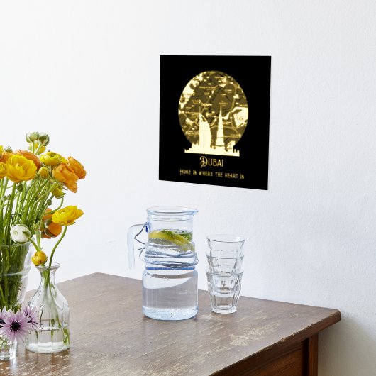 Real Folie DUBAI Street Map Custom Art Folie Print (Laag (Keuken))