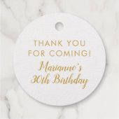 REAL FOLIE Gold of Silver Monogram Cirkel Hartelij Bedankjes Labels (Achterkant)