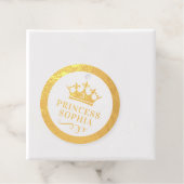REAL FOLIE Gold of Silver Princess Crown Birthday Bedankjes Labels (Met doos)