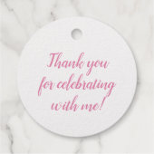 REAL FOLIE Gold of Silver Princess Crown Birthday Bedankjes Labels (Achterkant)