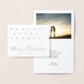 Real Folie Merry kerstfoto Wenskaart Folie Kaarten (Display)